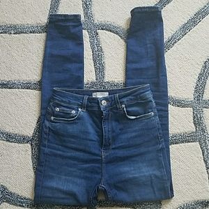 Zara High Rise Stretch Skinny Jeans